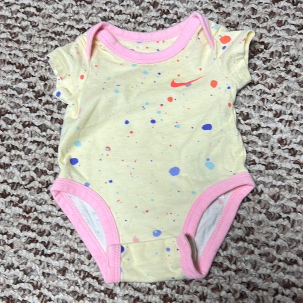 Nike Yellow and Pink Kids One Piece